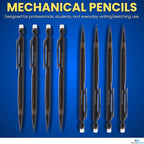 1InTheOffice Mechanical Pencils 0.7mm, HB Lead, Smoke Barrel 24 Pack - Image 2