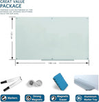 Magnetic Glass Writeboard 72"x48" Premium Tempered Dry Erase Boards Wall - Image 6