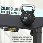 SHW 55 x 28 Inches Electric Height Adjustable Standing Desk - Image 8