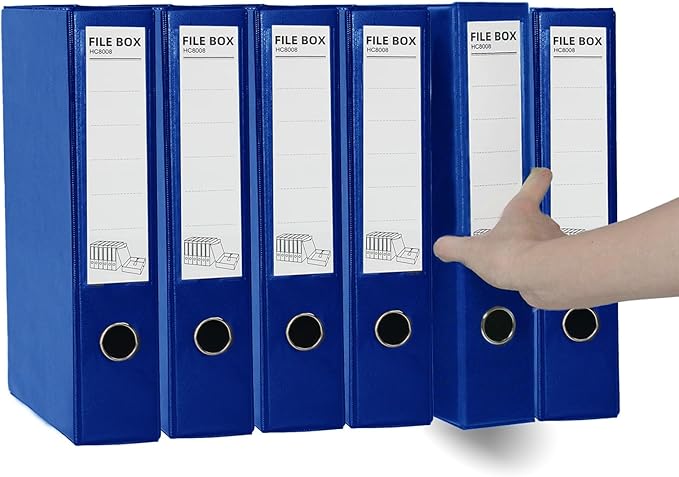 URbantin 6 Pack Foldable Plastic Box Files A4 - Image 7