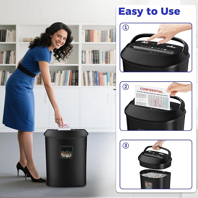 Ofitech Paper Shredder Cross-Cut Shredder - Image 9