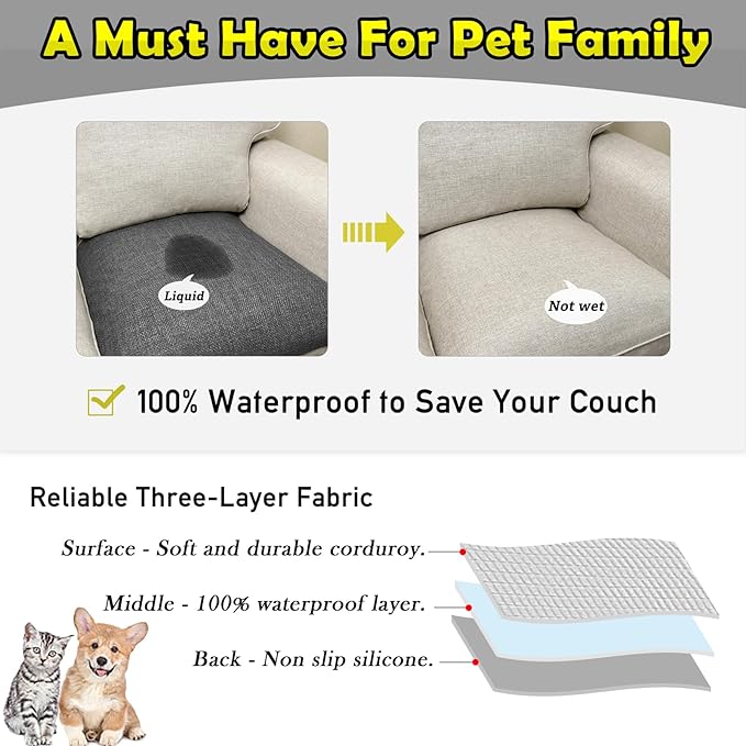 Couch Arm Covers, Waterproof Armrest Cover - Image 3