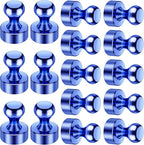 VNDUEEY 16 Pack Blue Fridge Magnets, Refrigerator Magnet Whiteboard Magnets by VNDUEEY