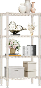 M MZG 1000 lbs 4-Shelf Standing Storage Shelves Heavy Duty Metal Shelving Unit by MEIGAOPLASTICANDMETALHKCOLIMITED