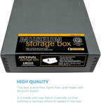 Lineco Museum Archival Storage Box, 8.75x10.75x3 in. Drop Front Design. - Image 9