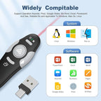 QUI Presentation Clicker Wireless Presenter Remote Clicker - Image 4