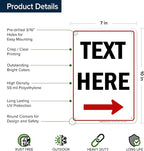 Custom Arrow, Custom Directional Sign, Right Arrow, 7x10 Inches, 55 mil thick - Image 6