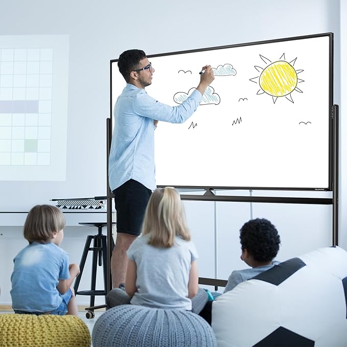 Large Dry-Erase Rolling Magnetic Whiteboard - Image 9