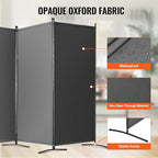 VEVOR Room Dividers, 3 Panel Room Divider, Folding Privacy Screen and Portable - Image 3
