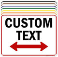 Custom Arrow, Custom Directional Sign, Two Way Arrow, 18x24 Inches, 55 mil by MySignCenter