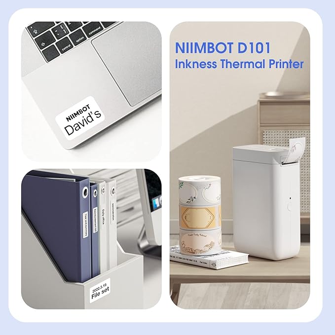 NIIMBOT D101 Label Maker, Handheld Thermal Label Printer - Image 6