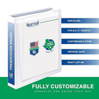 Samsill 3 Inch 3 Ring Binders, Made in USA, Economy Round Ring, 550 Sheet - Image 2