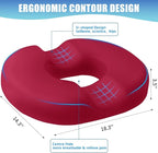 BlissTrends Donut Pillow Seat Cushion, Donut Chair Cushions - Image 2