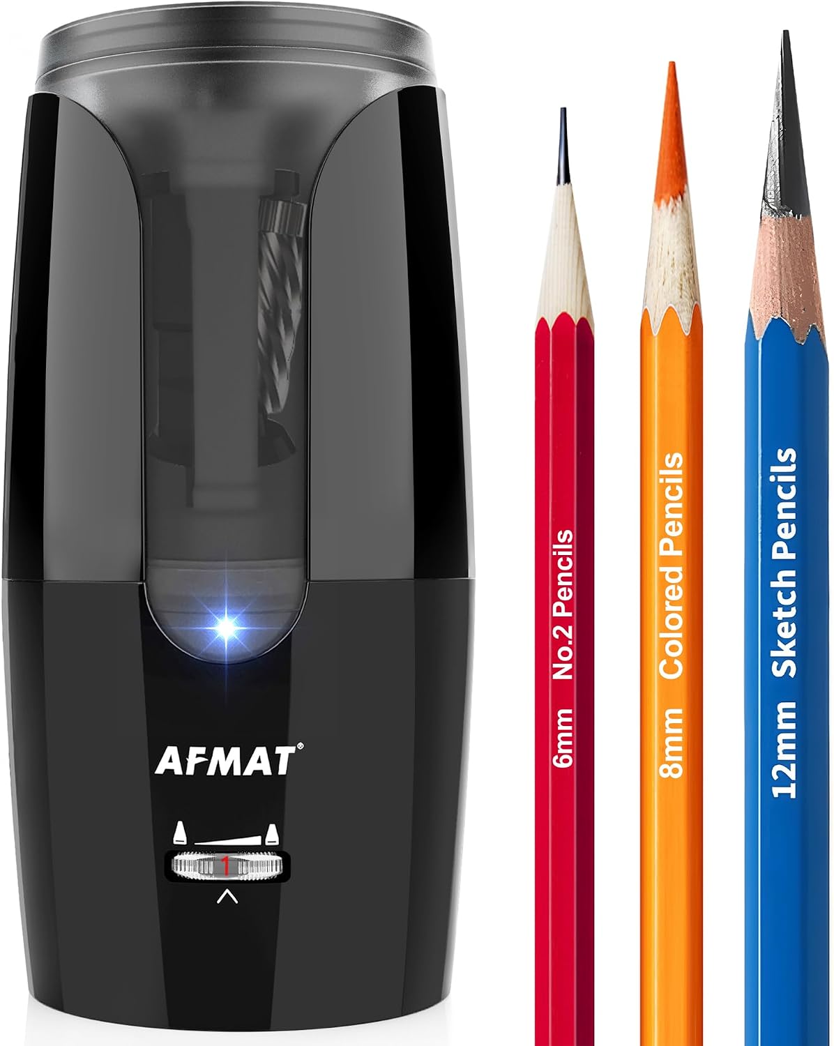 afmat ps29 rechargeable long point pencil sharpener for, main product view