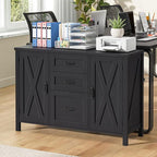 Vabches File Cabinet with 3 Drawers, Farmhouse Lateral File Cabinet Fits Files - Image 4