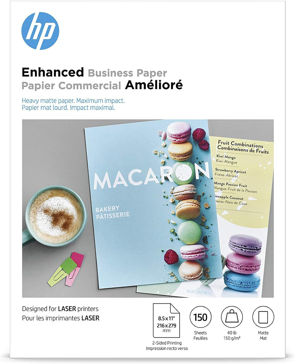 hp enhanced business paper, matte, 8.5x11 in, 40, main product view