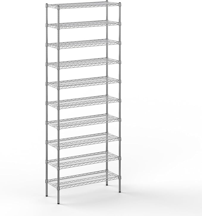 Regal Altair 14" Deep x 36" Wide x 96" Height Wire Shelving Kit | 10-Tier | NSF by Regal+Altair