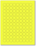 8-1/2 x 11" Neon Color High Light Fluorescent Labels by NextDayLabels