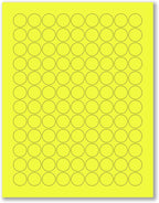8-1/2 x 11" Neon Color High Light Fluorescent Labels by NextDayLabels