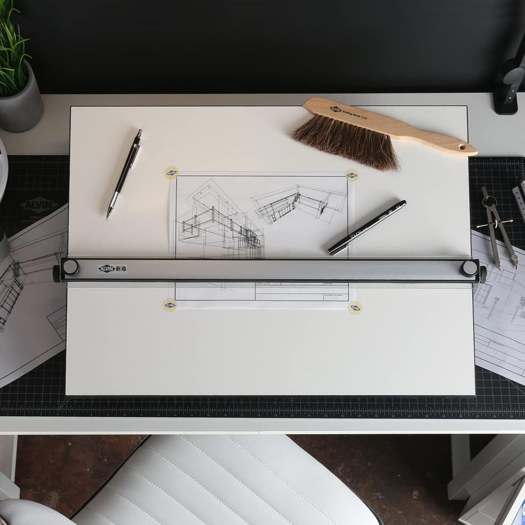 alvin portable drafting board size 30" x 42" showing dimensions