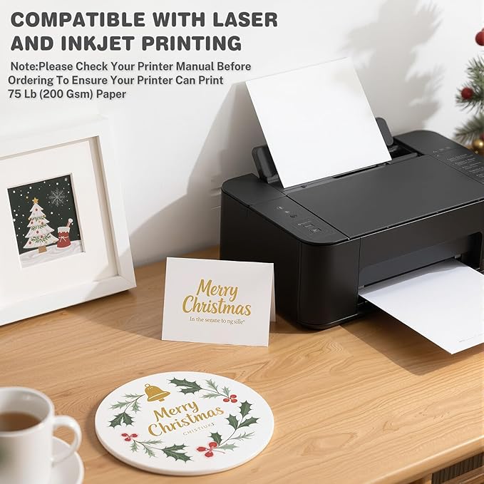 White Cardstock 8.5 X 11, 80 Sheets Card Stock, 75lb/ 200gsm Copy Paper - Image 4