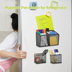 Neudeco Locker Shelf Organizer, Magnetic Pencil Holder, Metal Storage Basket - Image 5