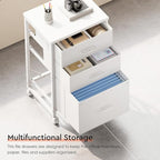 Maihail 3 Drawer Mobile File Cabinet - Image 8