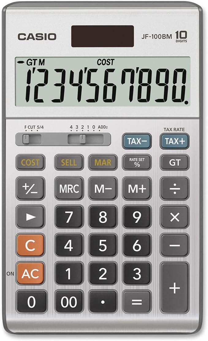 Casio Inc. JF-100BM Standard Function Calculator, 4 1/4 x 6 7/8 - Image 4