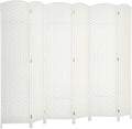 HOMCOM Room Divider, 6 Panel Folding Privacy Screen, 5.6' Tall Freestanding by HOMCOM