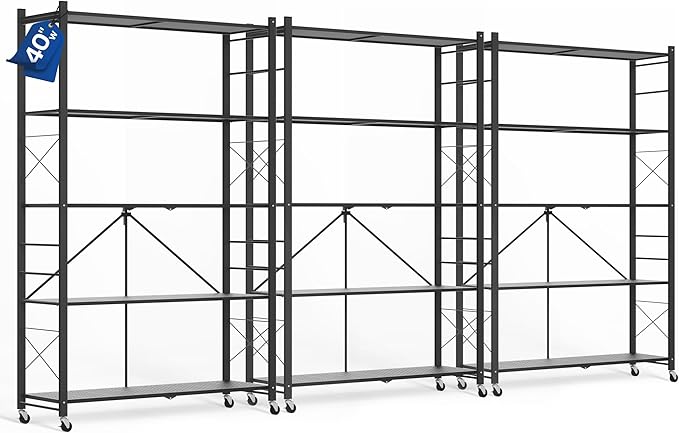 ALANNG 40" W Foldable 5-Tier Storage Shelves by ALANNG