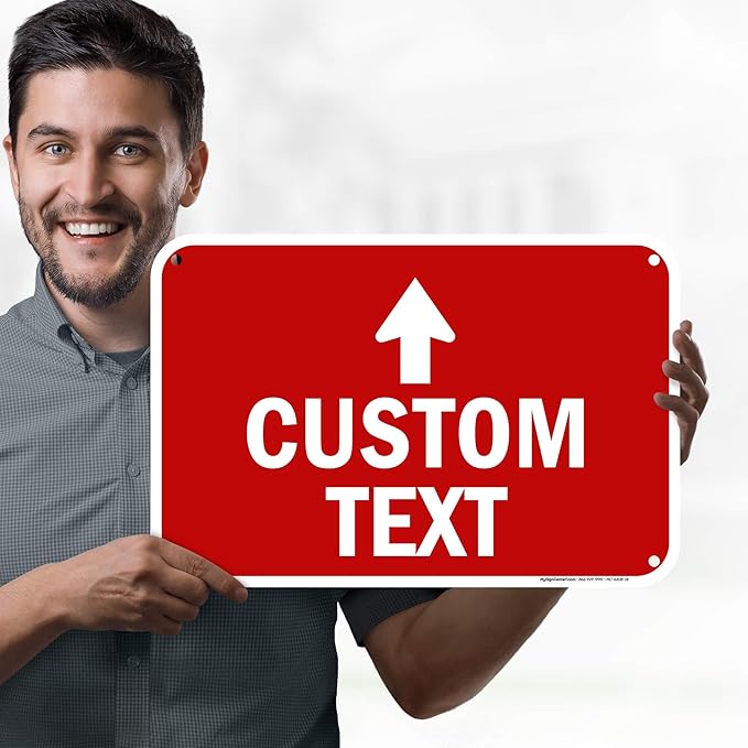 Custom Arrow, Custom Directional Sign, Up Arrow, 12x18 Inches, 55 mil thick - Image 2