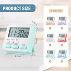 Weewooday 12 Pcs Digital Kitchen Magnetic Timer Bulk Classroom Count up - Image 2