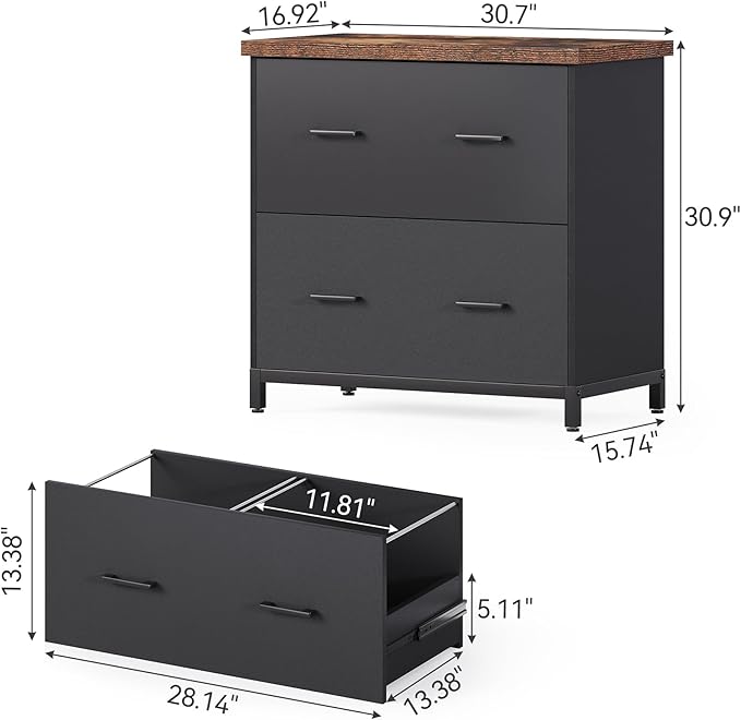 LITTLE TREE 2 Drawer File Cabinet - Image 3