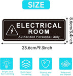 Electrical Room Door Sign for Business，Self-Adhesive Durable Modern Electrical - Image 2