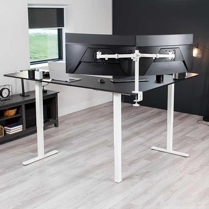 VIVO Electric Corner 75 x 63 inch L-Shaped Standing Desk, Memory Height - Image 8