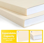 SUNEE File Folders, 18 Pack Manilla Folders 8.5 x 11, 1/3 Cut Tab for Easy Labeling and Organization, Durable Standard Paper for Home, Office, School Filing