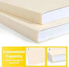 SUNEE File Folders, 30 Pack Manilla Folders 8.5 x 11, 1/3 Cut Tab - Image 4