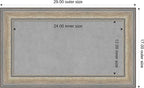 Amanti Art Silver Framed Magnetic Board 17x29 Small Vision Board - Image 4