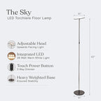 Brightech Sky LED Floor lamp, Torchiere Super Bright Floor Lamp - Image 7