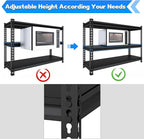 SDXYSTCE 48" W Garage Shelving Heavy Duty, 1500LBS Loads Adjustable Garage - Image 7