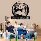 Personalized Panda Metal Sign | Family Name Sign | Panda Home Decor | Custom - Image 5