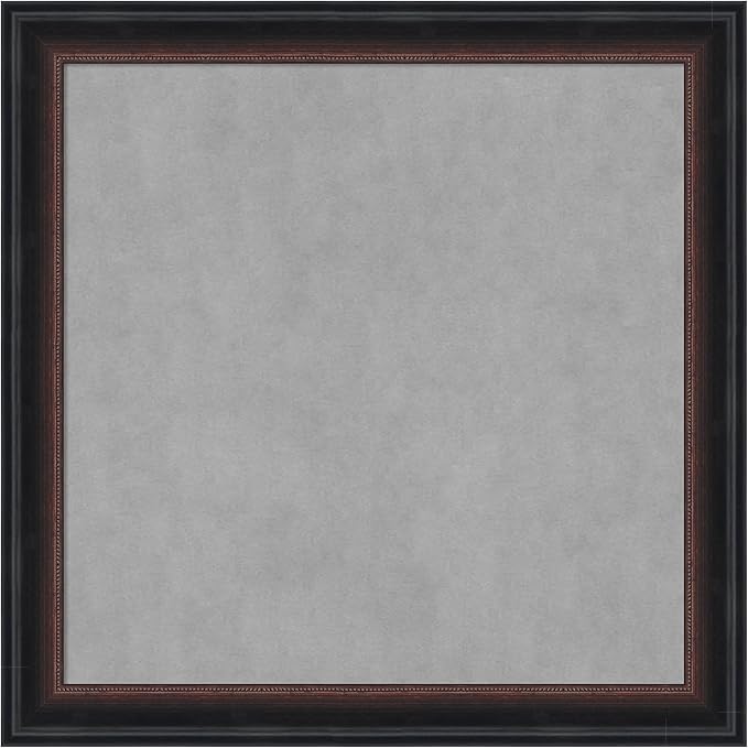 Amanti Art Black Framed Magnetic Board 14x14 X-Small Vision Board by AmantiArt
