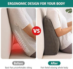 TANYOO Back Support Pillow for Recliner Soft Dual Layer Lumbar Support Pillow - Image 3