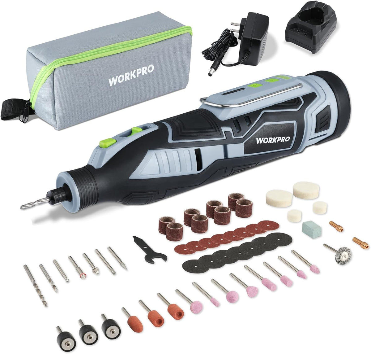WORKPRO 12V Cordless Rotary Tool Kit for DIY Crafts