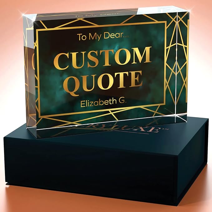 Personalized Gifts, Custom Quote Block Letter Board, Crystal-Clear Acrylic - Image 3