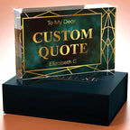 Personalized Gifts, Custom Quote Block Letter Board, Crystal-Clear Acrylic - Image 3