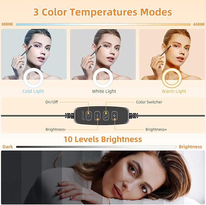 2Packs-Ring Light for Computer Laptop, Video Conference Lighting kit for Zoom - Image 6