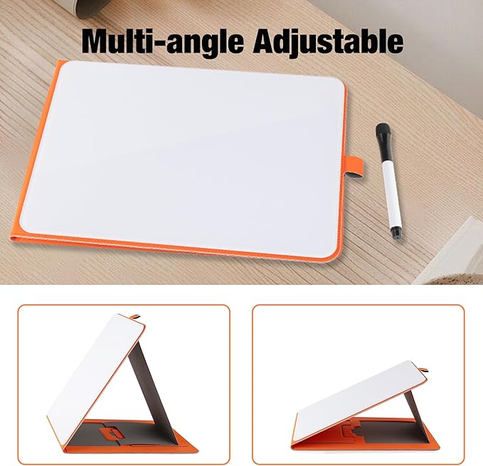 Glass Desktop Whiteboard with Reversable Stand, 12×9” Dry Erase White Board - Image 4