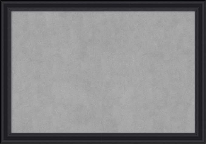 Amanti Art Black Framed Magnetic Board 28x40 Large Vision Board by AmantiArt