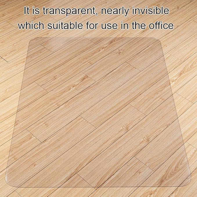 Kuyal Clear Chair mat for Hard Floors 36 x 48 inches Transparent Floor Mats - Image 6
